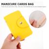 SOLUSTRE 2pcs Nail Art Plate Storage Pouch Portable Manicure Template Holder Slots for Nail Steel Plates Stylish and Design for Easy Organization view 4
