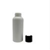 Natural Farms 4 oz White Cosmo Plastic Bottles -12 Pack Empty Bottle Refillable - BPA Free - Essential Oils - Aromatherapy | Black Press Down Disc Cap - Made in the USA view 3