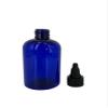 Natural Farms 4 oz Blue Boston Plastic Bottles -12 Pack Empty Bottle Refillable - BPA Free - Essential Oils - Aromatherapy | Black Twist Top Cap - Made in the USA view 3