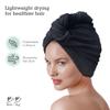 Brook + Bay Microfiber Hair Towel Wrap - Quick-Dry Absorption & Microfiber Towel - Anti-Frizz Styling & Hair Plop Technique view 2