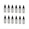 Natural Farms 4 oz Clear Boston Plastic Bottles -12 Pack Empty Bottle Refillable - BPA Free - Essential Oils - Aromatherapy | Black Twist Top Cap - Made in the USA view 1