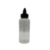 Natural Farms 4 oz Clear Cosmo Plastic Bottles -12 Pack Empty Bottle Refillable - BPA Free - Essential Oils - Aromatherapy | Black Twist Top Cap - Made in the USA view 2