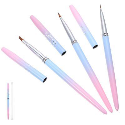 FOMIYES 3pcs Nail Art Gel Painting Tool Professional Manicure Pens for Artistic Nail Designs Includes Gradient and Brushes for Art