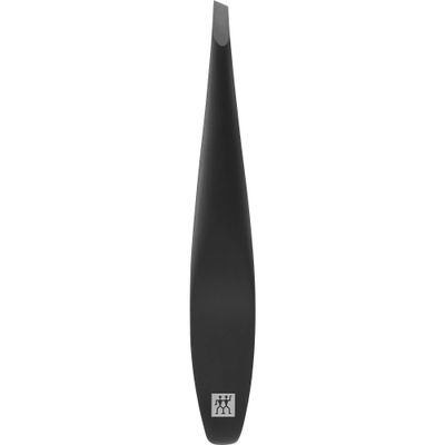 ZWILLING Beauty TWINOX Mens Slanted Tweezers - Black Matte