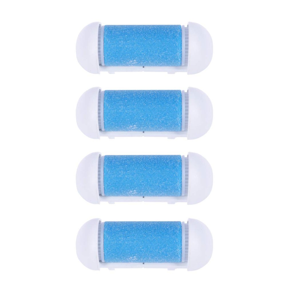 minkissy 10pcs Replacement Roller for Foot Grinding Device Water Resistant Ergonomic Design Foot Care Tool Safe Plastic Material for Exfoliation and Dead Skin Removal Sky-