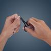 ZWILLING Beauty TWINOX Mens 2-in-1 Nail & Cuticle Scissors - Black Matte view 2