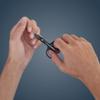ZWILLING Beauty TWINOX Mens 2-in-1 Nail & Cuticle Scissors - Black Matte view 3