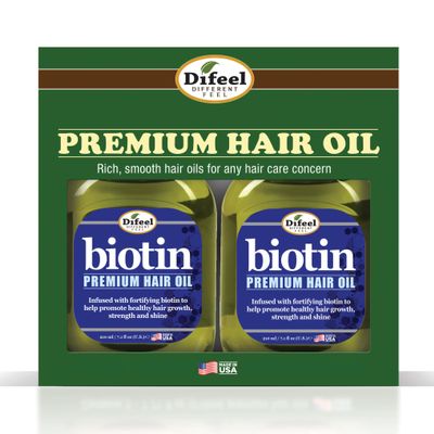 Difeel Premium Biotin Hair Oil 7.1 oz. - Deluxe 2-PC GIFT SET