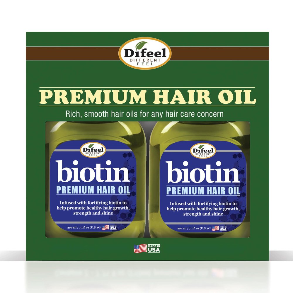 Difeel Premium Biotin Hair Oil 7.1 oz. - Deluxe 2-PC GIFT SET