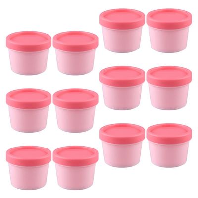 Kichvoe 12pcs Reusable Lotion Storage Jars with Inner Lid for Face Cream Cosmetics and Samples Travel-friendly Containers for Easy Use and Organization