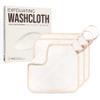 ZOMCHI Exfoliating Washcloth for Face and Body, Dual Function Wash Cloth with Soft and Rough Sides, Exfoliating Scrub Bath Towels, Washcloth with Loop (White, 3 Pack) view 1