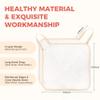 ZOMCHI Exfoliating Washcloth for Face and Body, Dual Function Wash Cloth with Soft and Rough Sides, Exfoliating Scrub Bath Towels, Washcloth with Loop (White, 3 Pack) view 4