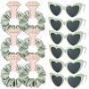 Loanzeg Satin Bridesmaid Scrunchies Bachelorette Hair Ties Set of 6 sunglasses Bridal Shower No Damage Hairties ideas Gift for Wedding Party Favors Bridesmaid Proposal Gifts (Sage Green) view 1