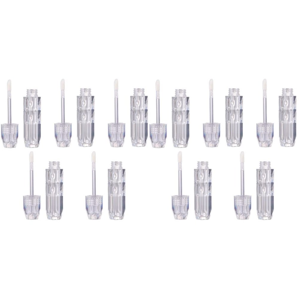 minkissy 10pcs Lip Gloss Bottles Empty Lip Stick Cosmetic Packing Diy Container for Travel