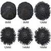 Afro Curl Black Mens Toupee African American Men Hair Units Toupee for Black Men Kinky Curly Fine Mono Brazilian Human Hair Piece Mens Wigs (5"X7"-16mm afro wave, 1# JET BLACK-110% Light to Medium Density) view 4