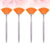 Beaupretty 4pcs Facial Fan Mask Brushes Cosmetic Tools for Even Application of Skincare Products Easy to Clean and for Skin Use for Serums and Masks view 2