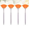 Beaupretty 4pcs Facial Fan Mask Brushes Cosmetic Tools for Even Application of Skincare Products Easy to Clean and for Skin Use for Serums and Masks view 4
