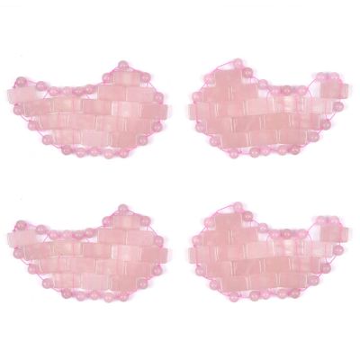 Mini Rose Quartz Eye Mask 100% Natural Jade Cool Eye Mask for Facials Circles Tool,Type 03