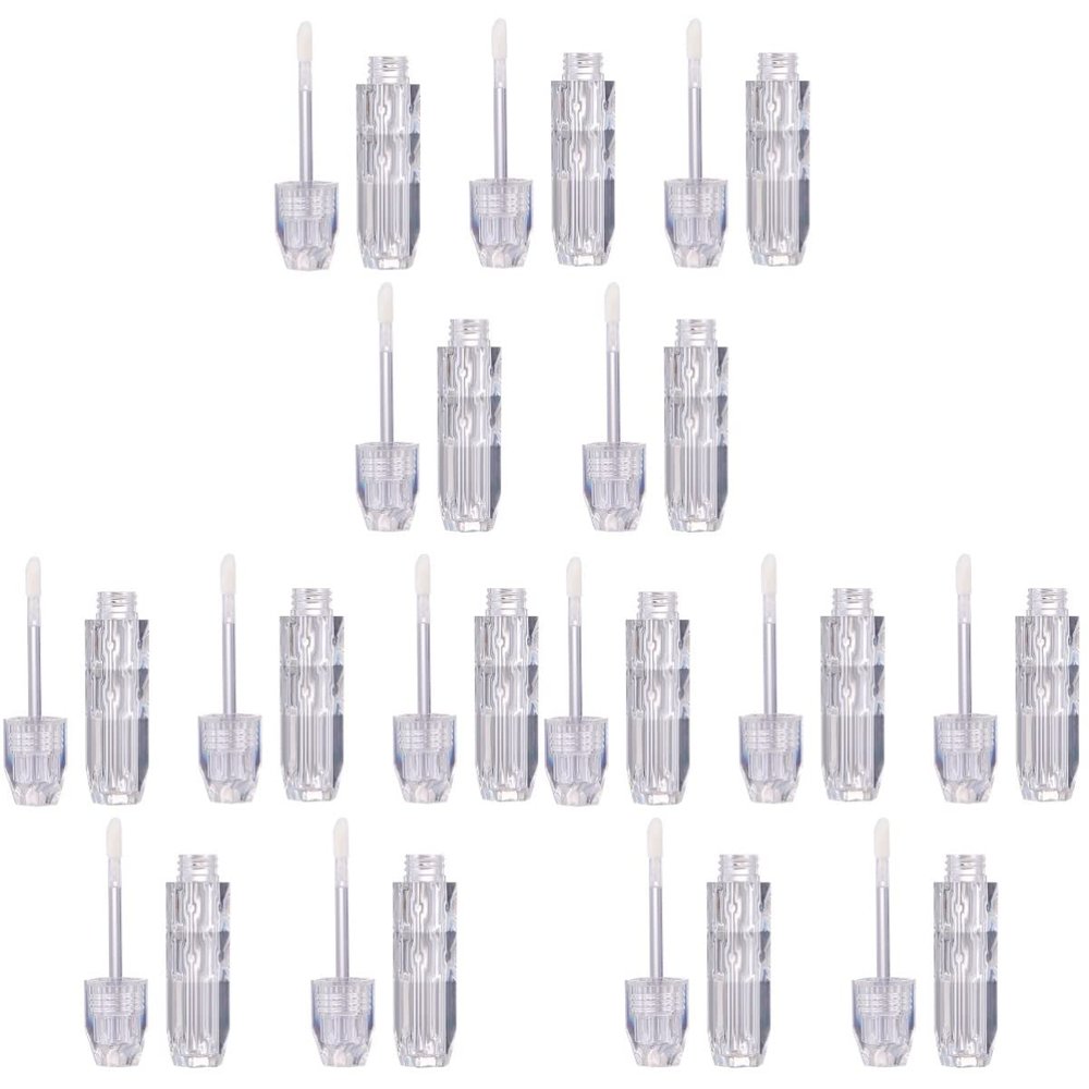 Beaupretty 15pcs Lip Gloss Tubes Refillable Lipstick Containers for for Travel Daily Use and Color Samples