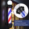 Noverlife 34in Barber Pole LED Sign, Barber Shop Pole Red Blue White Stripes Light, Classic Hair Salon Open Sign, Traditional Barbershop Ideas Wall Mount Rotating Light Waterproof Save Energy Lamp view 2
