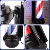Noverlife 34in Barber Pole LED Sign, Barber Shop Pole Red Blue White Stripes Light, Classic Hair Salon Open Sign, Traditional Barbershop Ideas Wall Mount Rotating Light Waterproof Save Energy Lamp view 3