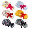 Scrub Caps Women Bouffant Scrub Caps, Adjustable Working Cap Ponytail Pouch Tie Back view 1