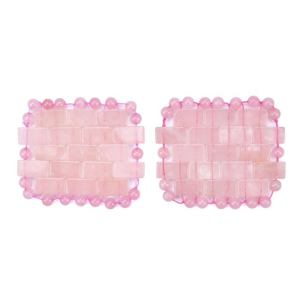 Mini Rose Quartz Eye Mask 100% Natural Jade Cool Eye Mask for Facials Circles Tool,Type 02