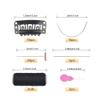 50 Pcs Hair Extensions Clips Hairpieces Snap Clips U Shape Wig Clips for Hair Extensions Wig Making Accessories Tools Set (Black) view 2