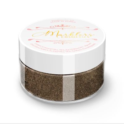 MARBLERS Fine Natural Mica Powder [Coffee Brown] 0.11oz (3g) | Highly Pigmented | Non-Toxic, Vegan, Cruelty-Free | Eyeshadow, Body Butter, Nail Polish, Nail Art | Party, Body, Face Makeup