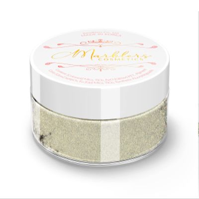 MARBLERS Chunky Natural Mica Powder [Warm Space Pearl] 0.11oz (3g) | Highly Pigmented | Non-Toxic, Vegan, Cruelty-Free | Eyeshadow, Body Butter, Nail Polish, Nail Art | Party, Body, Face Makeup