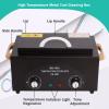 Sterilizer for Nail Tools, High Temperature Metal Clean Box for Spa Salon Barber Shops Salon Hairdressing Tool Earrings, Dry Heat Autoclave Machine 110V 300W 1.2L with Timer Black view 2