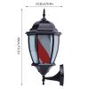 20'' Barber Pole LED Light, Classic Style Hair Salon Barber Shop Open Sign Rotating Red White Blue LED Strips Pole Light view 2