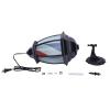 20'' Barber Pole LED Light, Classic Style Hair Salon Barber Shop Open Sign Rotating Red White Blue LED Strips Pole Light view 3