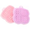 Beaupretty 2pcs Silicone Body Scrubber Multi-Functional Soft Bristle Brush for Deep Cleaning Exfoliating and Scalp Massage and Gentle Skin and Hair view 2