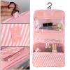 Pengxiaomei Toiletry Bag, Waterproof Hanging Cosmetic Bag Portable Travel Makeup Pouch Bathroom Bag Stocking Stuffers for Women Girls Christmas Gifts(Pink) view 3