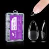 Gelike EC 240PCS Soft Gel Nail Tips Kit - Clear Cover Full Nail Extensions - Medium Almond Pre-Shaped Acrylic False Gelly Nail Tips 10 Sizes for DIY Salon Gift Nail Extensions view 1