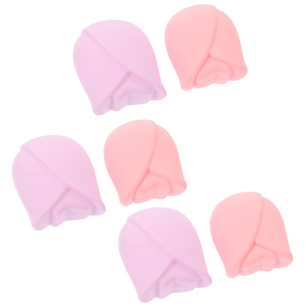 FOMIYES 6pcs Makeup Brush Covers Silicone Set for Brush Protectors Makeup Sets Travel-friendly Flexible