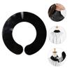 Lurrose Hair Cutting Collar, Hair Dye Cape, Silicone Rubber Neck Wrap Guard Neck Shield Shawl Barber Styling Cape Barber Supplies for Haircut Hair Dye view 2