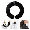 Lurrose Hair Cutting Collar, Hair Dye Cape, Silicone Rubber Neck Wrap Guard Neck Shield Shawl Barber Styling Cape Barber Supplies for Haircut Hair Dye view 4
