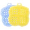 Beaupretty 2pcs Silicone Body Scrubber Brush Multi-Functional Shower Grooming Tool for All Skin Types Design for Deep Cleansing and Scalp Massage Ergonomic Grip view 1