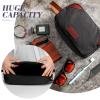 Eccliy 6 Set Groomsmen Gifts Men Toiletry Bags Men's Travel Shaving Kit Bathroom Bags Water Resistant Toiletry Case for Wedding Groomsman Proposal Gift Travel Accessories(Black) view 3