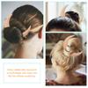 Beaupretty Wooden Hair Chopsticks Moon Shaped Hair Stick for Buns Smooth Edges Natural Finish view 2