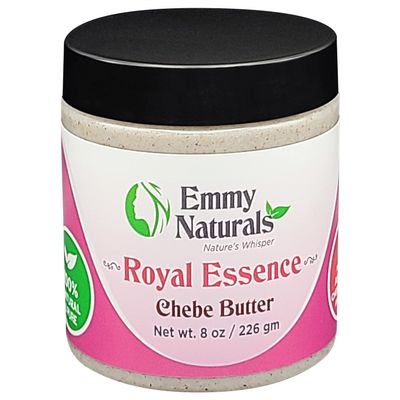 Emmy Naturals Chebe Hair Butter for Hair Growth - Made with Organic Chebe Powder - Softening and Moisturizing Hair Butter - Deeply Condition, and Strengthen Damaged, Dry & Over Processed Hair (8 oz)