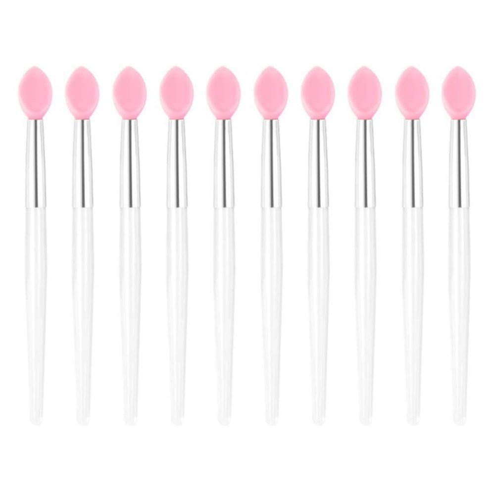 NUOBESTY Silicone Lip Brush Wand 10pcs Set Lipstick Tester Applicators Makeup Tools
