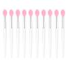 NUOBESTY Silicone Lip Brush Wand 10pcs Set Lipstick Tester Applicators Makeup Tools view 1