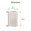 BRIXWELL PNV14BN 14" W x 22" H Pivot-N-Vue Double Hinged Mirror Rectangular Brushed Nickel view 2
