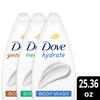 Dove Body Wash Value-Size Variety 3-Pack  Hydrate, Fresh Care, and Gentle Pamper, 25.36 Oz Ea view 3