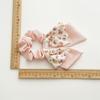 5PCS Short Hair Scarf with Ribbon Hair Bow Scrunchies Elegant Bow Hair Ties Floral Hair Scrunchies Chiffon Bowknot Hair Scrunchies for Women view 4