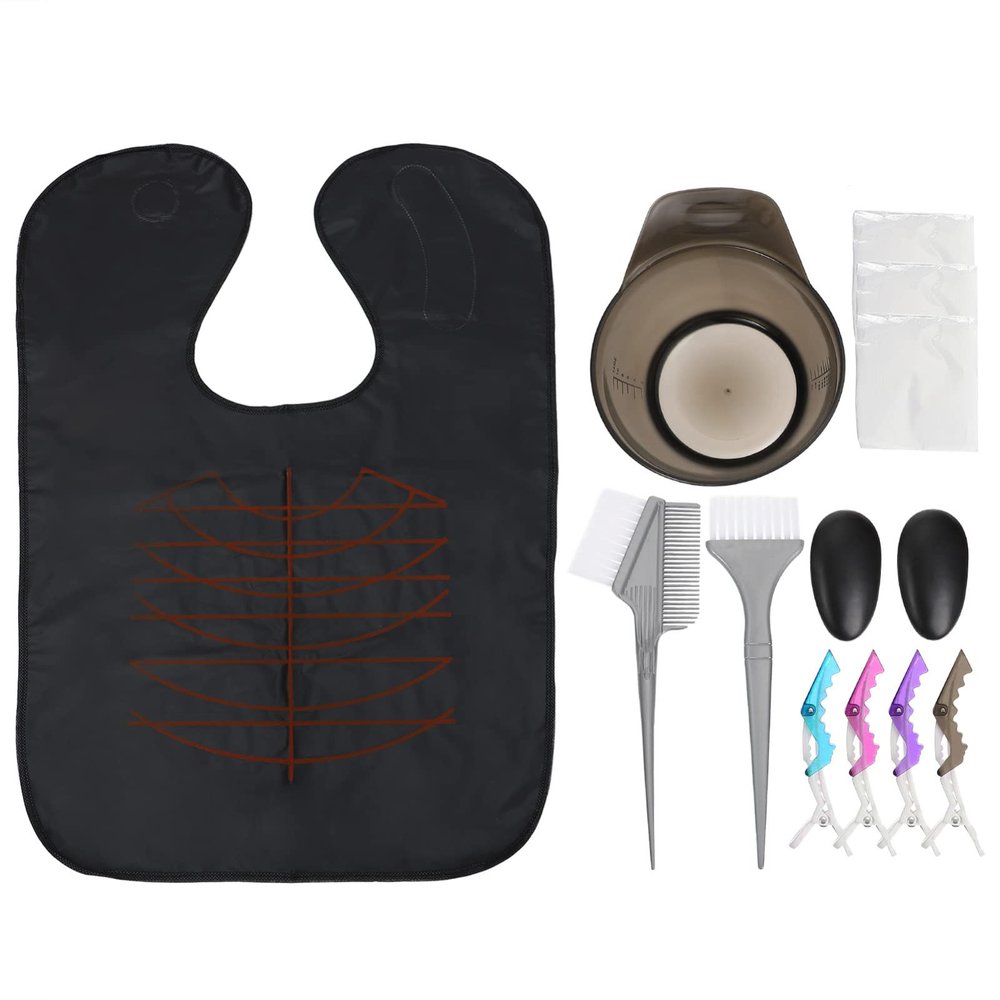 KALLORY Hair Dye Coloring Tools Set for DIY Beauty Salon Use