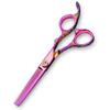 Saki Shears Kohana Thinning Shears for Professionals - Pink - Japanese Steel 440C - Pink Texturizing Scissors for Hairdressers view 1